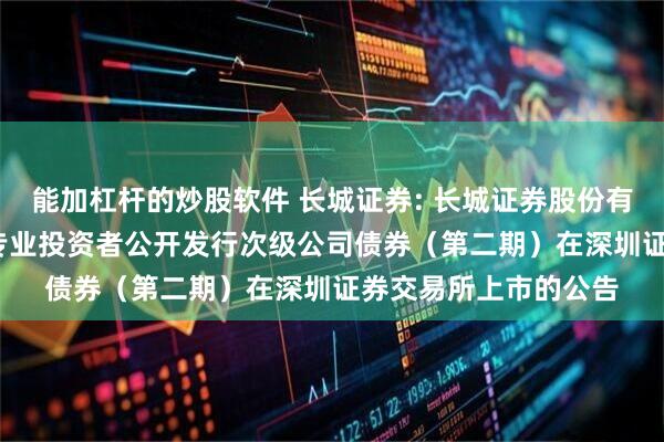 能加杠杆的炒股软件 长城证券: 长城证券股份有限公司2025年面向专业投资者公开发行次级公司债券（第二期）在深圳证券交易所上市的公告